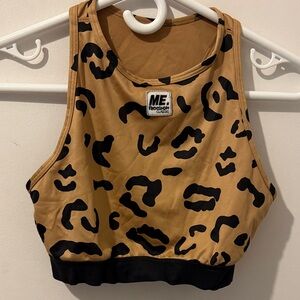 Reebok ME Makeover Essentials Leopard Print Tank Top Sports Bra